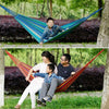 Double Person Camping Canvas Hammock Travel Outdoor Garden Swing Hanging Bed UK