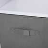 HOMCOM Freestanding 4 Cube Storage Cabinet Bookcase Side Table Unit w/ 2 Drawers