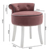 Upholstered Velvet Dressing Table Stool Chair Makeup Padded Bedroom Piano Stools