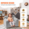 Kids Armchair Kids Sofa with High-density 25D Toddler Chair Sherpa Fabric