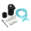 300ml Oil Catch Breather Can Universal Baffled Aluminum Reservoir Tank Black UK