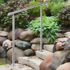 Stainless Steel Handrail Safety Rail Garden 60-240cm Stairs Steps Bolt Down Grab