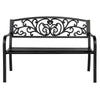 UK METAL GARDEN BENCH 2 3 SEAT OUTDOOR DECORATIVE CAST IRON BENCH BACKREST PATIO