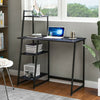 Computer Desk Student Study Table Home Office Workstation 4 Tier Storage Shelves