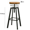 Vintage Set of Bar Stool Tall Kitchen Stools Breakfast High Chair Home UK NEW