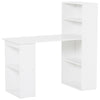 Space Saving Computer Desk Workstation with Shelves Storage Combo Bookcase Table