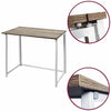 White Folding Wooden Computer Desk Foldable Study Coffee Table Laptop Office PC