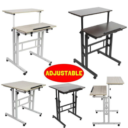 Adjustable Height Computer Desk Workstation Laptop PC Table Home Office Study