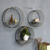 Floating Shelves Metal Wall Shelf Decoration Office Storage Hanging Display Rack
