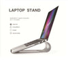 Ergonomic Tilted Laptop Stand Riser Aluminum Alloy Cooling Holder Ventilated UK