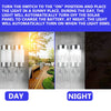 2X Stainless Steel Solar LED Wall Lights Fence Door Security Lamp Outdoor Garden