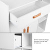 Cupboard White Storage Cabinet Sideboard with 3 Shelves, 2 Doors and 1 Drawer