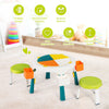 5 in 1 Kids Table and Chair Set Toddler Activity Center Build Blocks Table