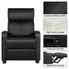 Adjustable Recliner Leather Lounge Chair Upholstered Sofa Armchair Home/Bedroom