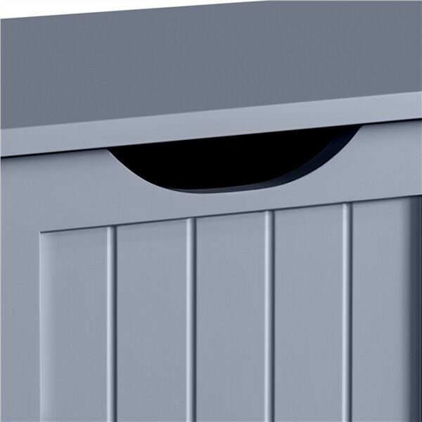 Bathroom Cabinet Storage 4 Drawer 1 Door Free Standing Cupboard Unit Grey