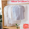 6 PACK SET CLEAR GARMENT DRESS SUIT CLOTHES COAT COVER PROTECTOR TRAVEL ZIP BAGS