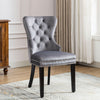 Velvet Dining Chair with Door Knocker Bedroom Dressing Accent Seat 1/2/4/6Chairs