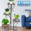 4 Tier Layer Flower Plant Stand Display Shelf Home Garden Indoor Decor Rack