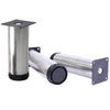 4x Adjustable Cabinet Legs Stainless Steel Kitchens Feet Rounds Stand Holders UK