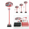 Portable Basketball Backboard Hoop Net Set Outdoor Basketball Stand with Ball UK