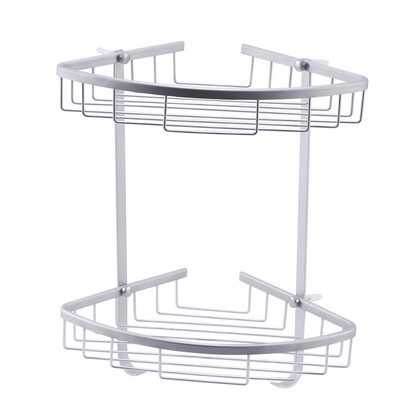 Stainless Steel Shower Caddy Rust Free Bathroom Shelf Corner Organizer Basket