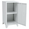 Living Room Cabinet Metal 1 Door Storage Cupboard Shelves Stand Filling Cabinet