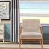 Scandinavian Wood Accent Armchair Sofa Lounge Chair Living Room Occasional Seats