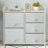 Chest of 2/3/4/5/7 Drawers Fabric Storage Cabinet Side Table Standing Home Grey