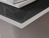 White Gloss and Grey/Black Glass Living Room Hallway Console Lamp Table