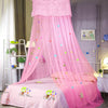 Princess Kid Child Dome Lace Sparkling Star Mosquito Net Mesh Bed Canopy Bedroom