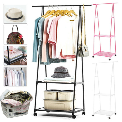 Clothes Rail Rack Garment Dress Hanging Display Stand Shoe Rack Storage Shelf