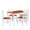 4 Colors Solid Pine Wood Dining table and 2/4 chairs Set Home Kitchen Furniture