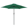 2.7M Outdoor Garden Parasol Patio Round Sun Shade Umbrella Crank Canopy Green