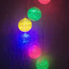 Colour Changing Hanging Wind Chimes Solar Powered LED Ball Lights Garden Outdoor