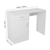 Small White Computer Desk Study PC Table Laptop Home Office Workstation Drawer