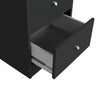 Home Malibu 3 Drawer Office Desk - Black