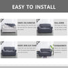 1/2/3 Seater Slipcover Solid Color Sofa Covers Stretch Couch Furniture Protector