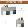 Sideboard Storage Cabinet Hallway Floor Standing Cupboard Cube with Drawers