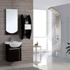 5 In1 Shower Column Tower Panel With Twin Heads Curved Design High-end Waterfall