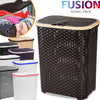 Laundry Basket Washing Clothes Storage Hamper Rattan Style Plastic Basket Large