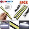 6pcs 12V LED Bar Lamp Car Interior White Strip Lights Car Van Caravan Boat Home