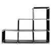 3 Tiers 6 Cube Storage Cube Shelf Bookcase Shelving Toys Storage Water-proof UK