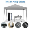 3x3 Pop up Heavy Duty Gazebo Marquee Party Tent Waterproof Garden Outdoor Canopy