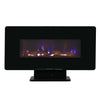 1800W Wall Mounted Electric Fireplace LED Flame Effect Fire Heater with Remote