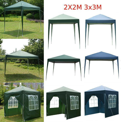 2X2m 3X3m Pop-up Gazebo Marquee Canopy Outdoor Garden Party Wedding Tent 3 Sizes