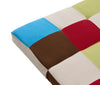 Patchwork Sofa Bed Click-Clack 3 Seater Rainbow Multi-Coloured Sofa Retro Style