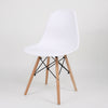 1/2/4 Dining Table Chairs Solid Wood Legs Retro Lounge Plastic Home Office Chair