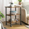 Printer Stand Open Storage Shelves Adjustable Height w/Wheels Home Office HOOBRO