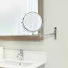 8" Extendable Shaving Mirror10X Magnification Double-sided Round Bathroom Mirror