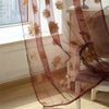 Sunflower Net Voile Window Curtains Sheer Tulle Drape Panel Home Ornament 1Pc UK